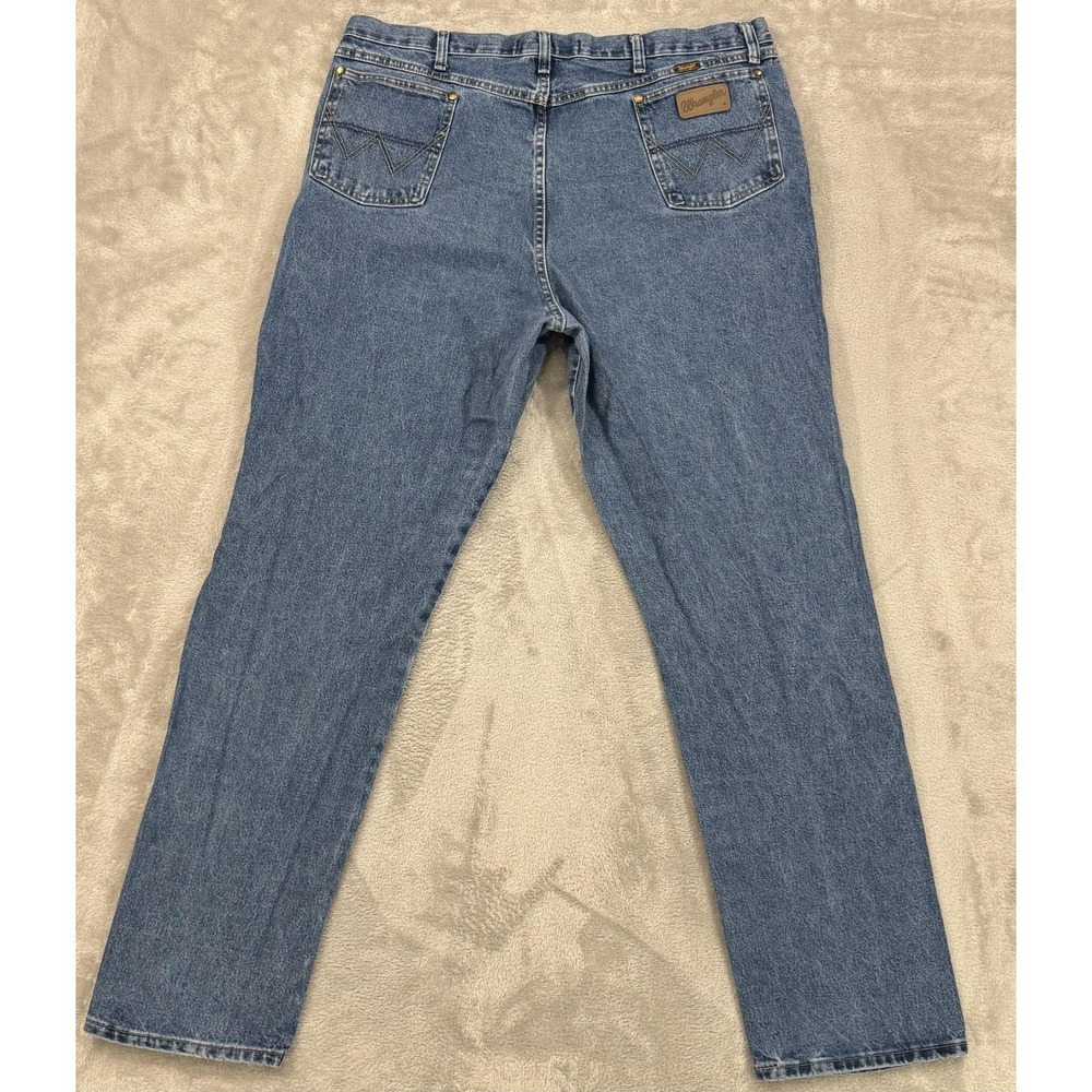 Wrangler George Strait Jeans Mens 42x30 Blue Relaxed Tapered Western Heavyweight